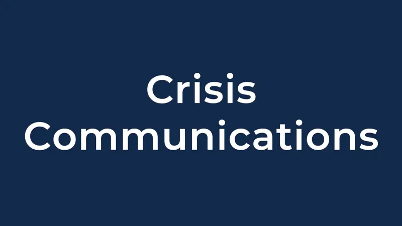 Crisis Communications