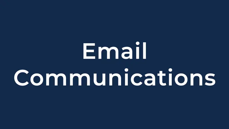 Email Communications